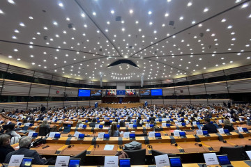 Archivo - Dependencias del Parlamento Europeo.