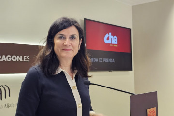 La secretaria general de CHA y portavoz de CHA en las Cortes de Aragón, Isabel Lasobras.