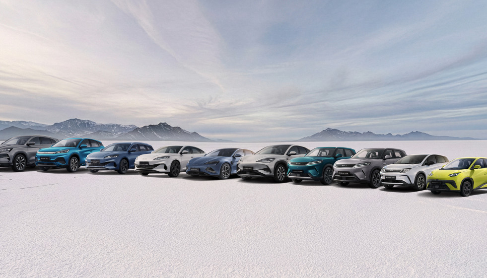 Gama de vehículos de BYD