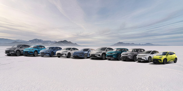 Gama de vehículos de BYD