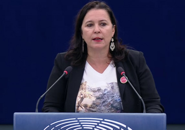 Archivo - La eurodiputada del BNG, Ana Miranda.