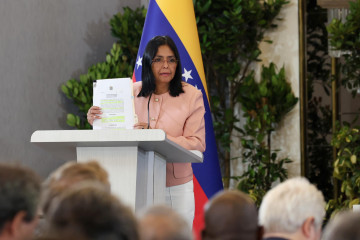 EuropaPress 7188486 caracas oct 2025    venezuelan vice president delcy rodriguez speaks at