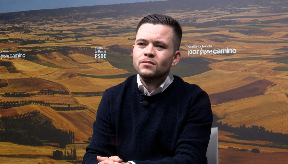 El diputado regional del PSOE Álvaro Toconar, en una entrevista con Europa Press.