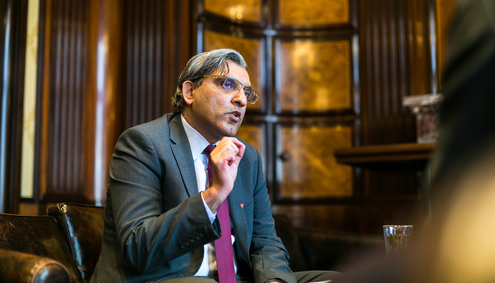 Archivo - El responsable global de macroeconomía y asignación estratégica de activos en Fidelity International, Salman Ahmed.