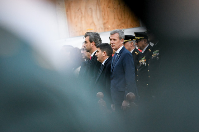 El presidente de la Xunta, Alfonso Rueda, en la Pascua Militar