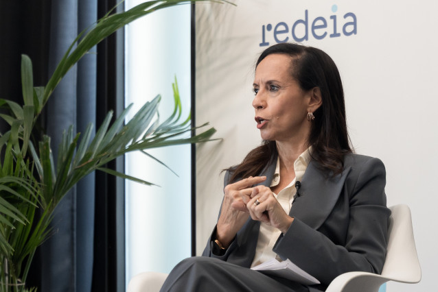 Archivo - La presidenta de Redeia, Beatriz Corredor