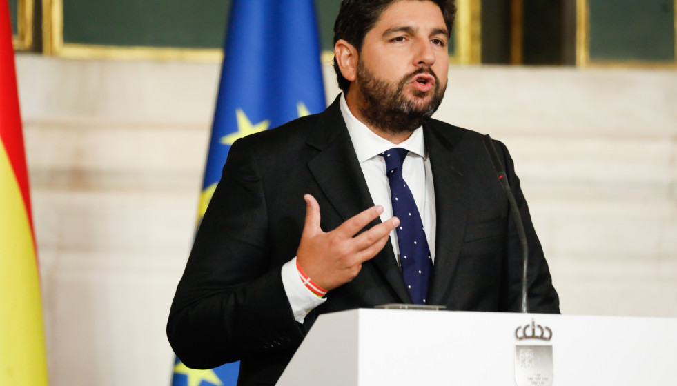 Archivo - El presidente de la Región de Murcia, Fernando López Miras