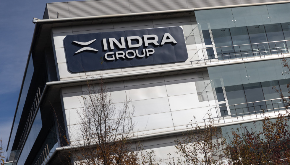 Archivo - Fachada de la sede de Indra, a 25 de noviembre de 2025, en Alcobendas, Madrid (España).