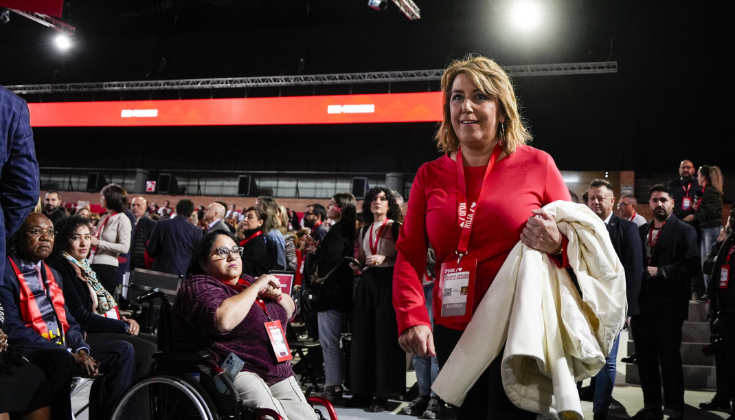 Archivo - La ex Presidenta de la Junta de Andalucía, Susana Díaz, durante la inauguración del 41º Congreso Federal del PSOE en el Palacio de Congresos y Exposiciones, a 30 de noviembre de 2024 en 