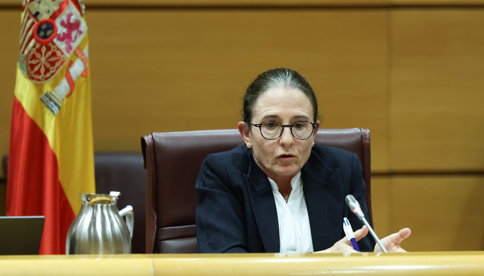 La directora del Departamento de Seguridad Nacional del Gabinete de la Presidencia del Gobierno, Loreto Gutiérrez Hurtado, comparece ante la Comisión de Investigación sobre el apagón, en el Senado