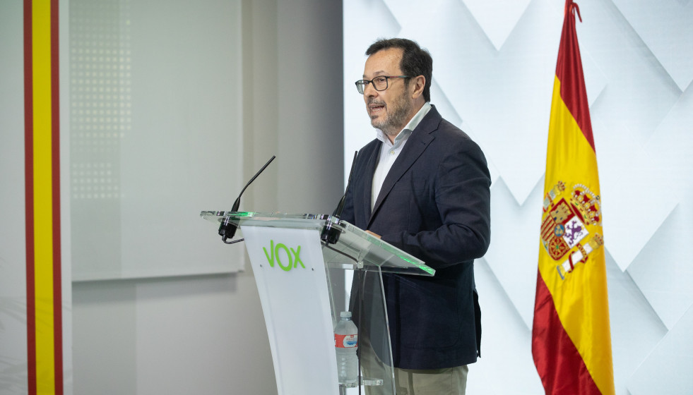 Archivo - El portavoz de Vox, José Antonio Fúster.