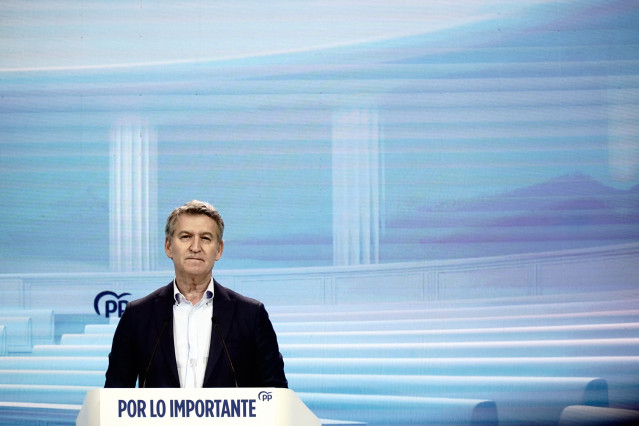 El presidente del Partido Popular, Alberto Núñez Feijóo.