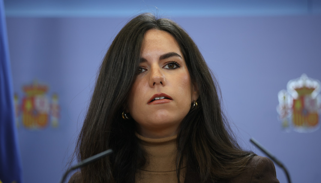 Archivo - La portavoz de Vox en el Congreso, Pepa Millán, durante una rueda de prensa en el Congreso de los Diputados.
