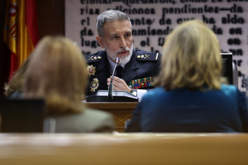 El Jefe Superior de Policía de la Comunitat Valenciana, Carlos Gajero Grande, durante su comparecencia ante la Comisión de Investigación de la dana, en el Senado, a 13 de enero de 2026, en Madrid (