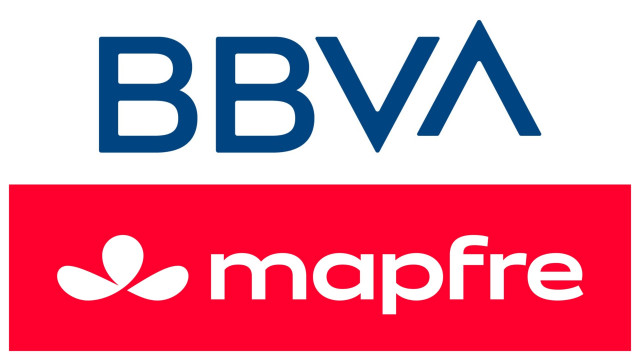 Archivo - Logos de BBVA y Mapfre