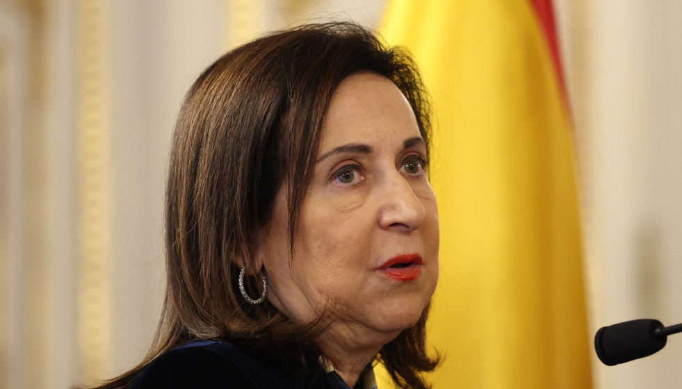 La ministra de Defensa, Margarita Robles, preside el acto de imposición de condecoraciones con motivo de la DANA 2024, a 14 de enero de 2026, en Madrid (España).