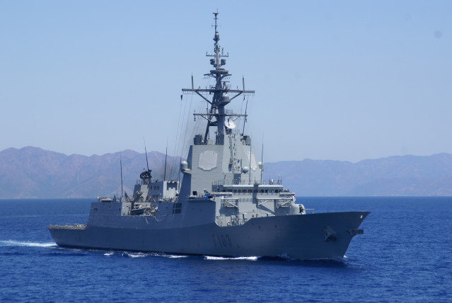 La fragata 'Blas de Lezo' navegando en Aguas Internacionales.