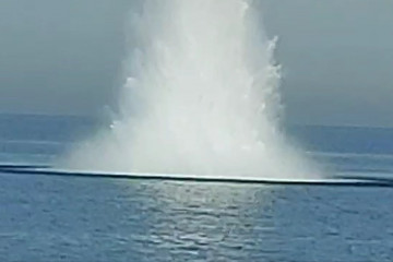 Detonación proyectil de la Guerra Civil en Denia