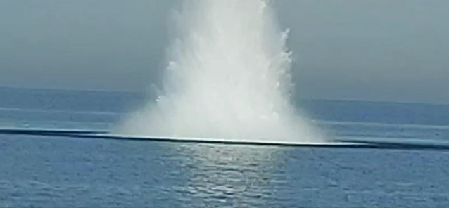 Detonación proyectil de la Guerra Civil en Denia