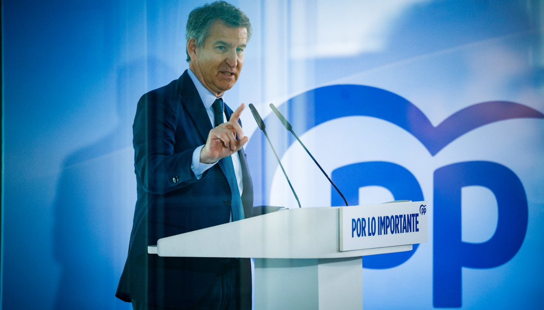El presidente del Partido Popular, Alberto Núñez Feijóo.