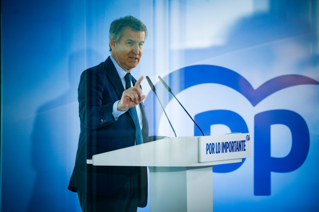 El presidente del Partido Popular, Alberto Núñez Feijóo.