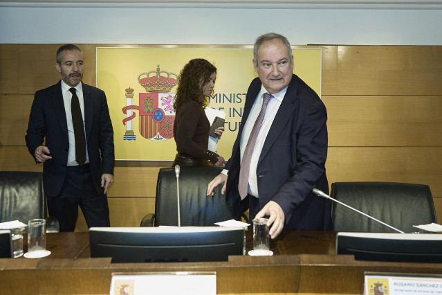 El ministro de Industria y Turismo, Jordi Hereu, durante la presentación de un balance de los datos turísticos de 2025, en Madrid (España).