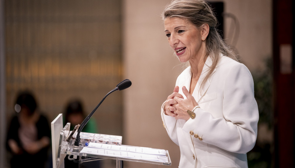 Archivo - La vicepresidenta segunda y ministra de Trabajo, Yolanda Díaz,