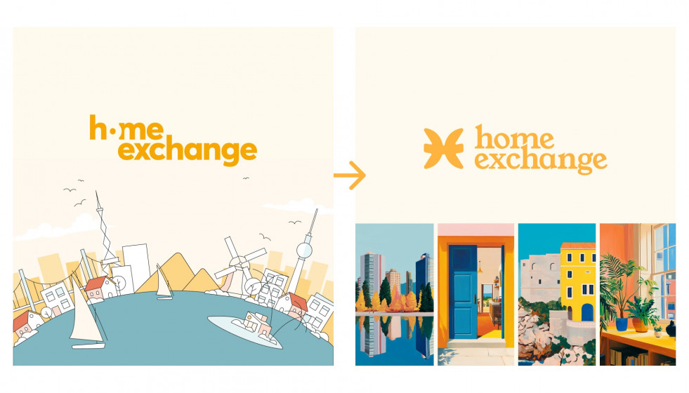 HomeExchange crece un 43% en intercambios de casas en España en 2025 y renueva su logotipo.