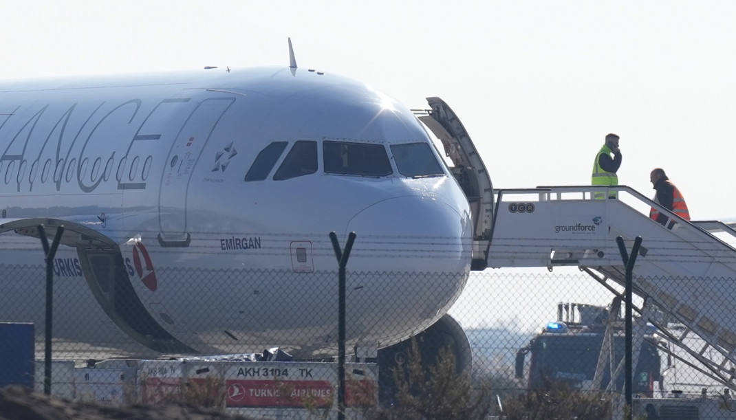 Avión de Turkish Airlines en el que se ha detectado una 