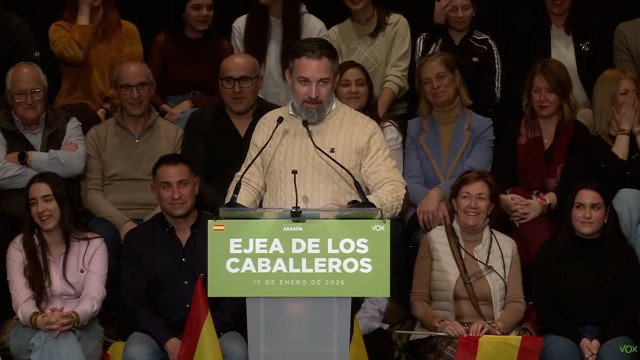 El presidente de Vox, Santiago Abascal.
