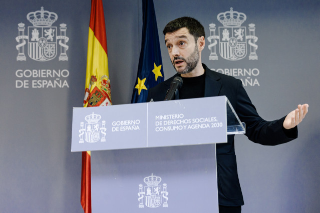 El ministro de Derechos Sociales, Consumo y Agenda 2030, Pablo Bustinduy.