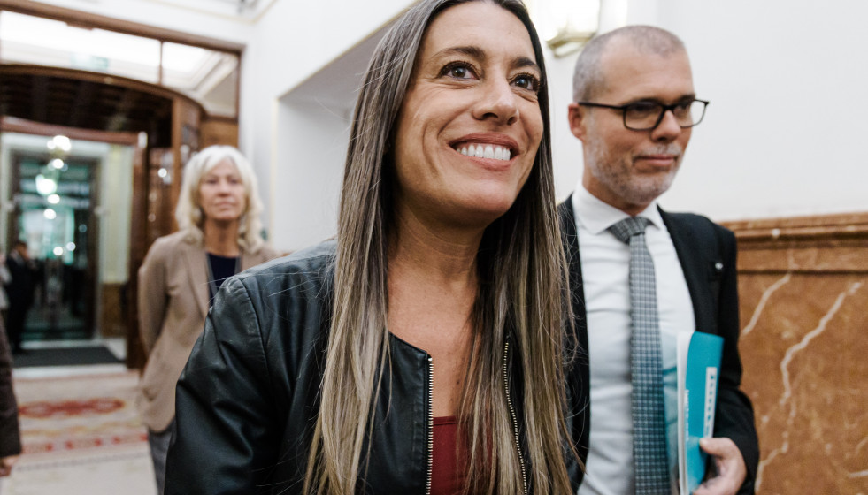 Archivo - La portavoz de Junts en el Congreso, Miriam Nogueras.