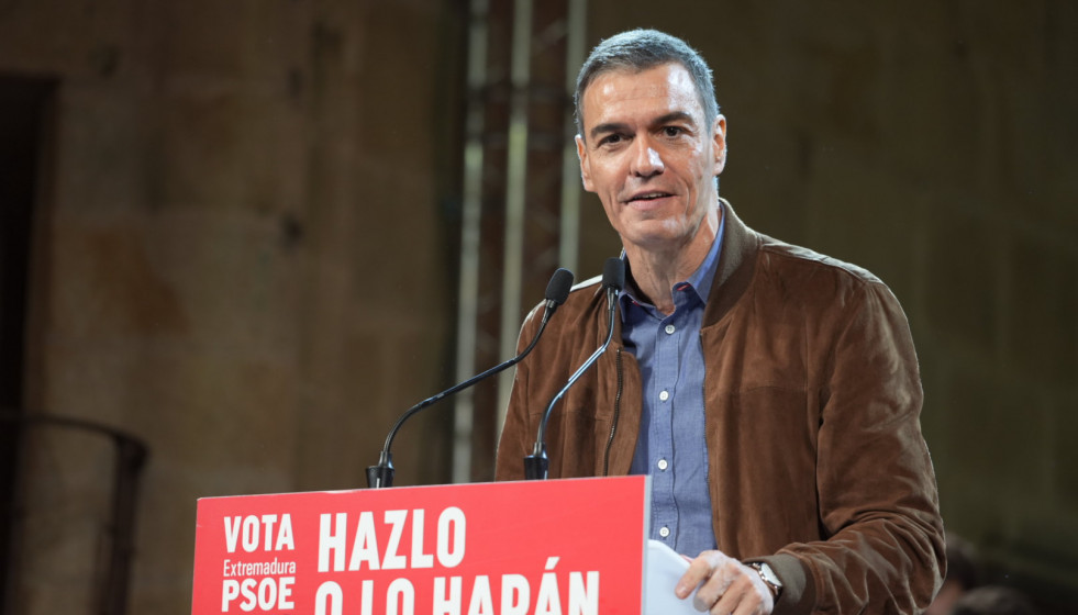 Archivo - El presidente del Gobierno, Pedro Sánchez, en un acto electora