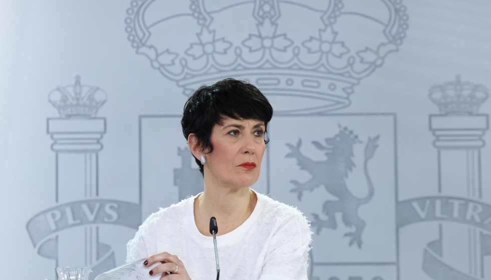 La ministra de Seguridad Social, Inclusión y Migraciones y portavoz del Gobierno, Elma Saiz, ofrece una rueda de prensa tras el primer Consejo de Ministros del año, a 7 de enero de 2026, en Madrid (