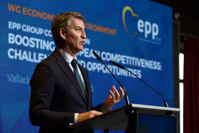 Feijóo interviene en un foro organizado por el PP de la UE