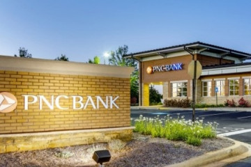 Archivo - Oficina del banco estadounidense PNC Financial.