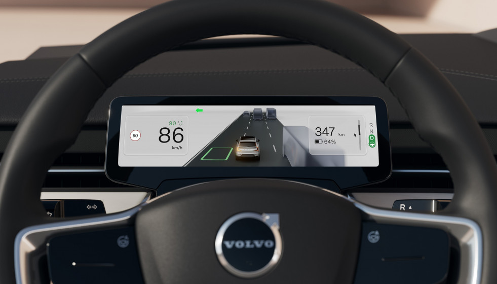 Archivo - Interior de un vehículo Volvo