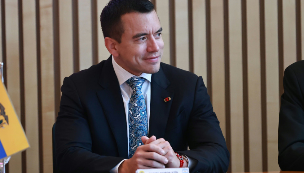 Archivo - El presidente de Ecuador, Daniel Noboa.