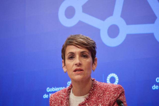 La presidenta de Navarra, María Chivite.