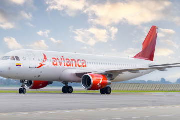 Archivo - Avión de Avianca.