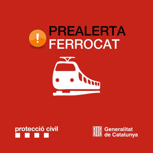 Prealerta Ferrocat de Protecció Civil