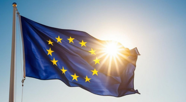 Archivo - Imagen de la bandera europea.