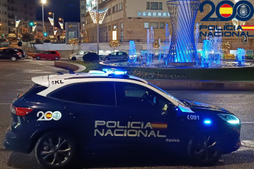 Imagen de un coche patrulla de la Policía Nacional