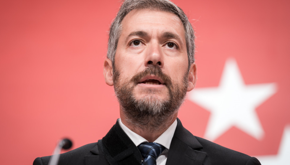 Archivo - El consejero de Presidencia, Justicia y Administración Local, y portavoz del Gobierno autonómico, Miguel Ángel García Martín, durante una rueda de prensa tras la reunión del Consejo de