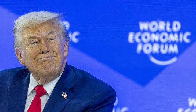 EuropaPress 7234717 handout 21 january 2026 switzerland davos us president donald trump speaks