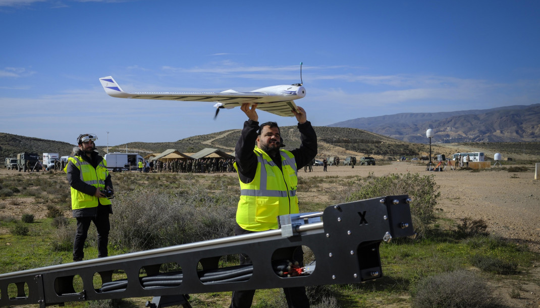 Ejercicio de experimentación del Ejército de Tierra para las capacidades de defensa antes sistemas aéreos no tripulados.