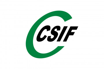 Archivo - Logo de la Central Sindical Independiente y de Funcionarios (CSIF).