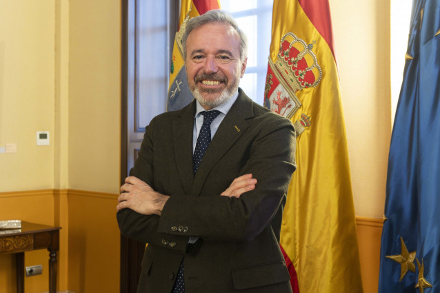 Jorge Azcón es el presidente del Gobierno de Aragón y candidato del PP a la reelección en los comicios autonómicos del 8F.