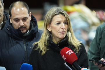 La vicepresidenta segunda del Gobierno y ministra de Trabajo y Economía Social, Yolanda Díaz, a 21 de enero de 2026 en Adamuz, Córdoba (Andalucía, España).