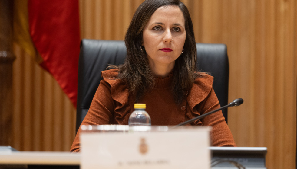 La portavoz adjunta del Grupo Parlamentario Mixto, Ione Belarra, durante la Conferencia en Defensa de la Sanidad Pública, en el Congreso, a 22 de enero de 2026, en Madrid (España).